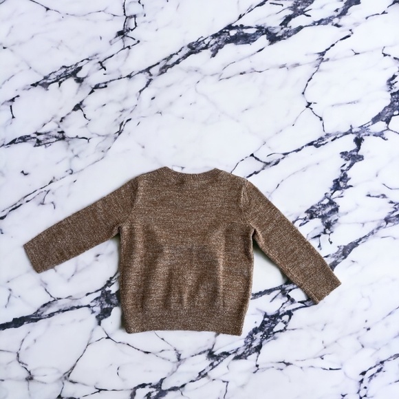 Gap NWT Baby Size 18-24 Months Budding Heather Brown Crewneck Sweater - Picture 7 of 7